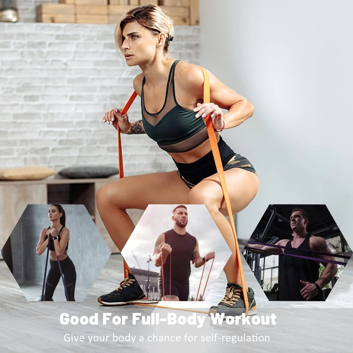 5 Packs Resistance Bands, Pull up Assist Bands - Workout Bands, Exercise Bands, Long Resistance Bands Set for Working Out, Fitness, Training, Physical Therapy for Men Women