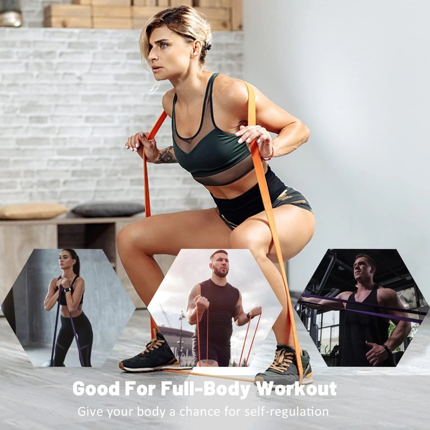 5 Packs Resistance Bands, Pull up Assist Bands - Workout Bands, Exercise Bands, Long Resistance Bands Set for Working Out, Fitness, Training, Physical Therapy for Men Women